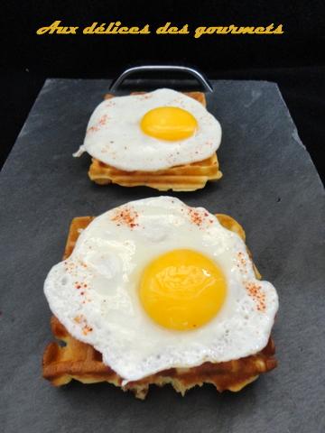GAUFRES AUX ŒUFS AU PLAT