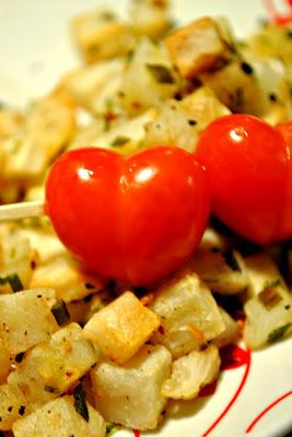 Tomates en coeur pour une petite touche d'amour