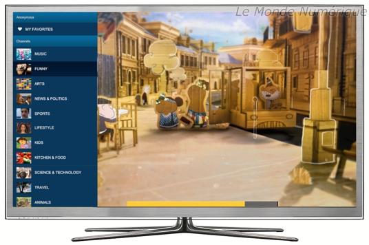 Nouvelle interface pour l’application DailyMotion sur les TV connectées