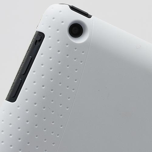 Une jaquette batterie avec clapet cuir pour iPad Mini