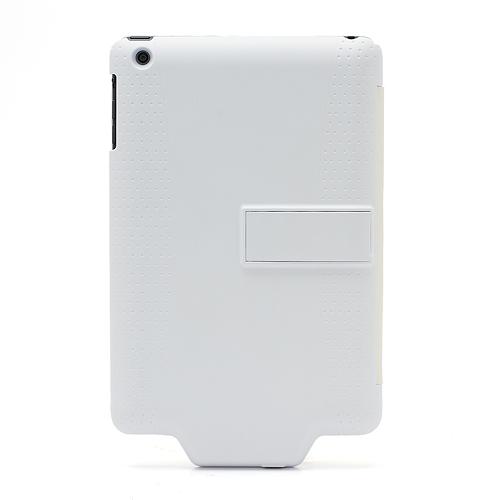 Une jaquette batterie avec clapet cuir pour iPad Mini