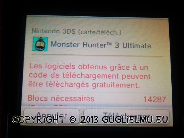 [Arrivage] Monster Hunter 3 Ultimate – 3DS