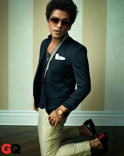 Bruno Mars dans GQ (avril 2013)