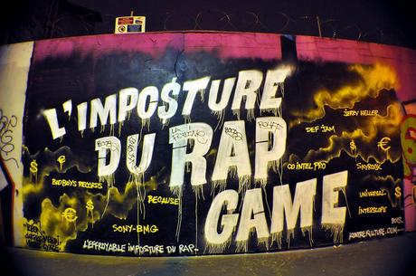 L'Imposture du Rap Game graffiti