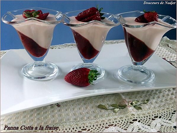 panna cotta fraise