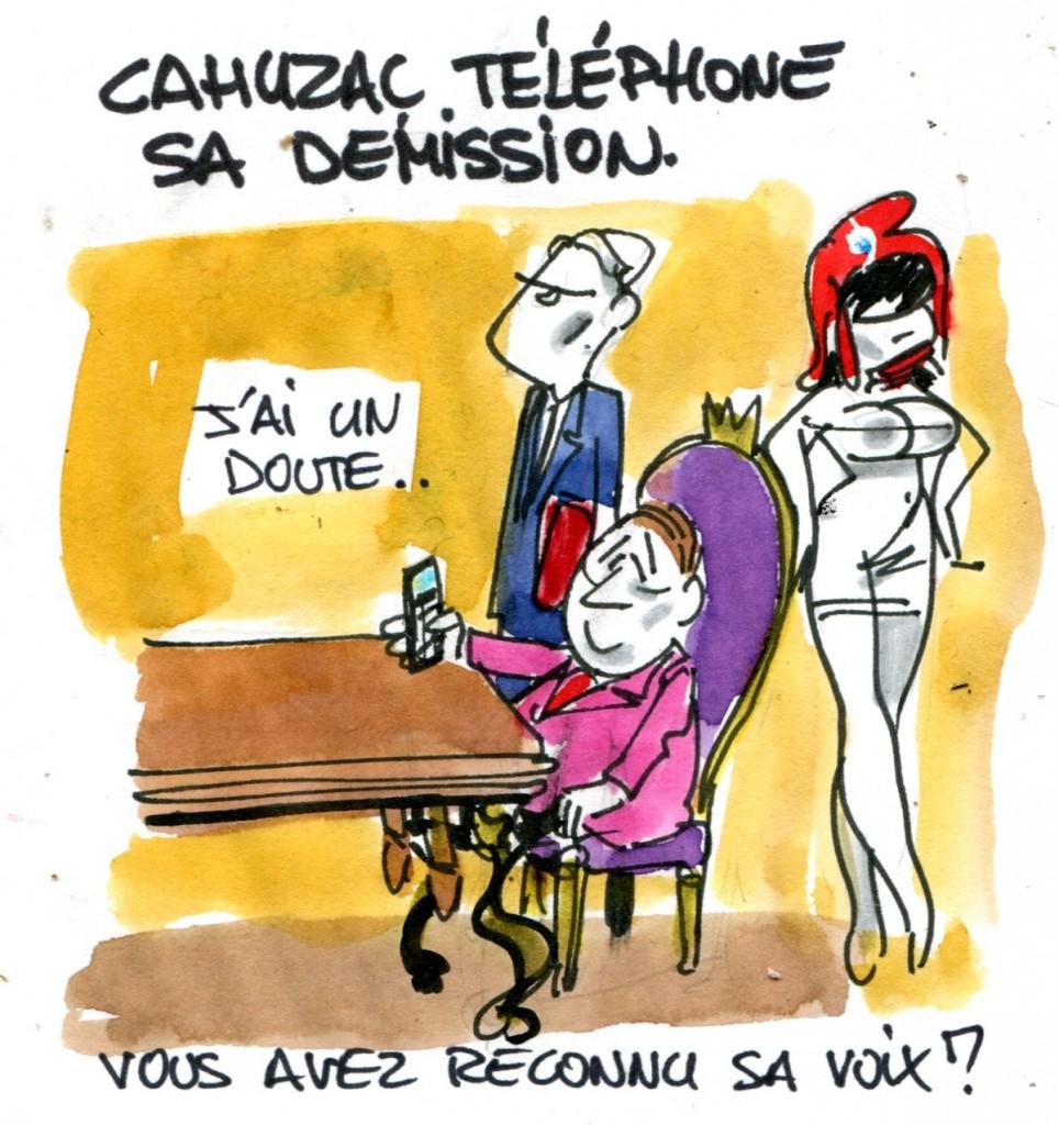 Cahuzac : une démission téléphonée