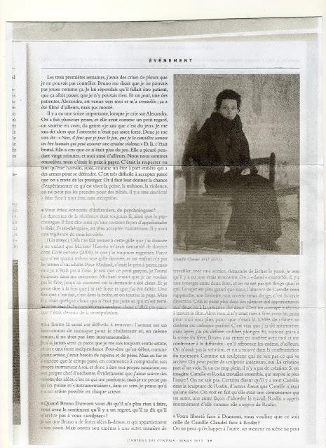 L'autonomie de l'acteur : Juliette Binoche dans Camille Claudel de Bruno Dumont