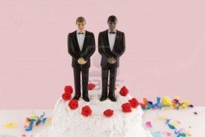 Deux bourses et un couffin mariage homosexuel