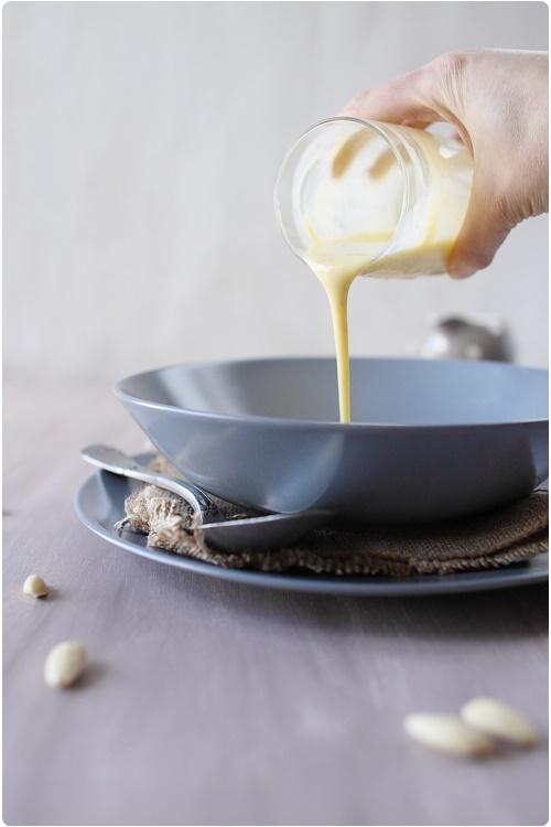 Île flottante amande et chocolat