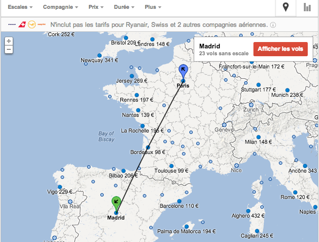 Google lance en France son comparateur de prix pour le transport aérien