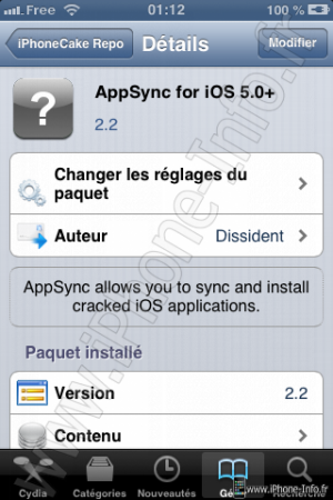 Tutoriel: Installer AppSync sous iOS 6