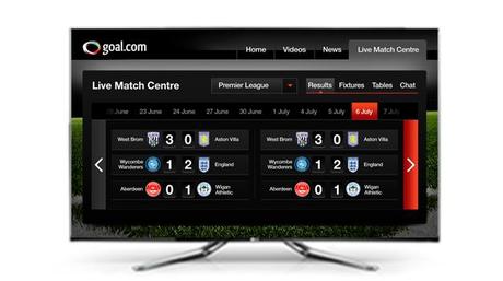 Goal.com LG Smart TV Application