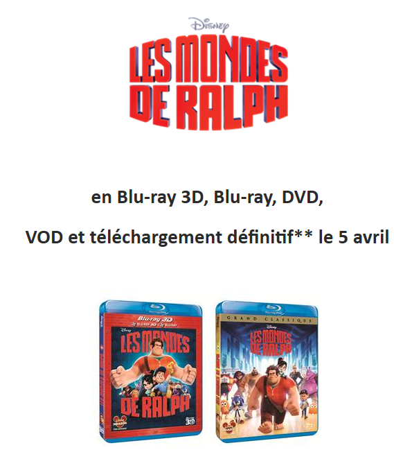 DVD Les Mondes de Ralph : Découvrez les coulisses de la création du monde « Hero’s Duty » !‏