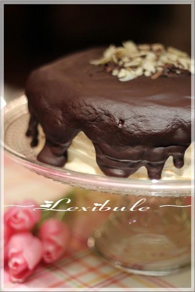 ~Gâteau au chocolat Miracle Whip, glaçage à l'orange et sa ganache au chocolat~