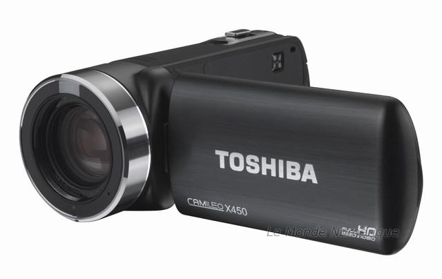 Caméscope Toshiba Camileo X450 Full HD, une solution compacte et polyvalente