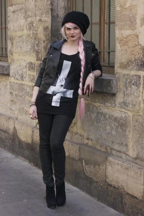 look perruque rose