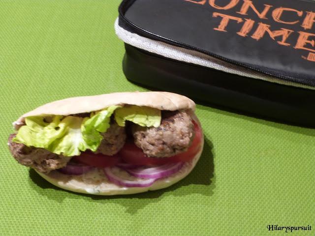 Sandwich pita aux boulettes / Meatballs pita sandwich