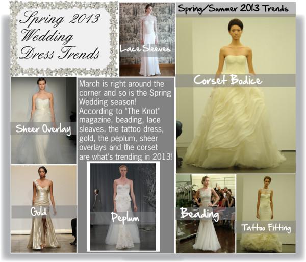 Spring 2013 Wedding Dress Trends