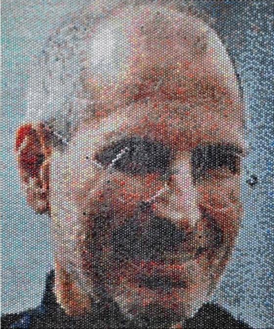 Steve Jobs sur papier bulle...