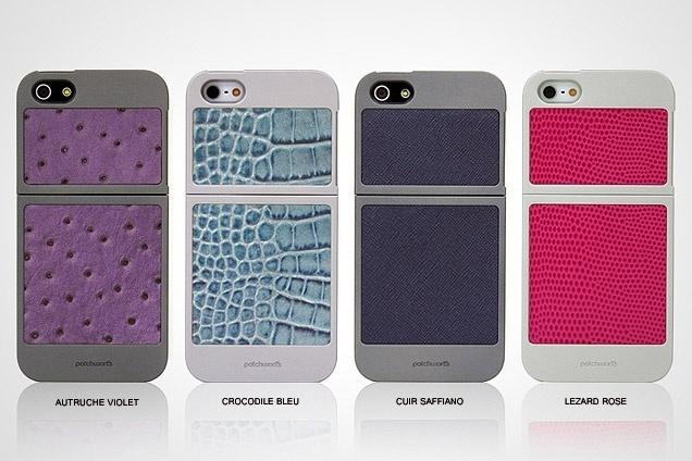 Du cuir, du verre, un iPhone 5...