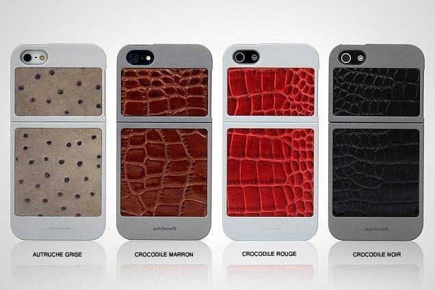 Du cuir, du verre, un iPhone 5...
