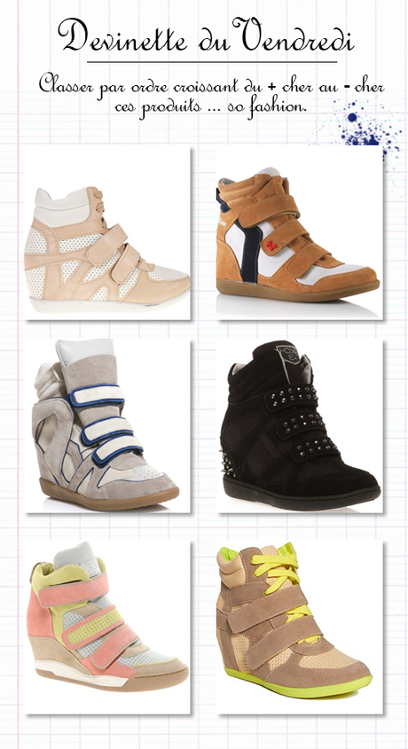 Devinette mode du Vendredi : sneakers Devinette mode du Vendredi : sneakers