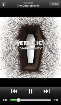 Spotify sur iPhone, a inséré des images et des biographies sur les pages des artistes...