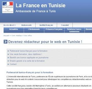 MADE IN FRANCE – Des sites français d’information délocalisés en Tunisie