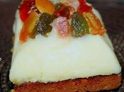 Fondant l’huile d’olive pain d’épices poêlé chapeau fruits confits