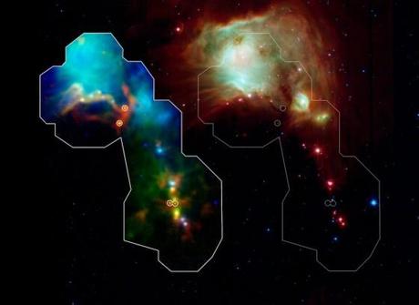 Proto-StarInOrion_Herschel-APEX-Spitzer