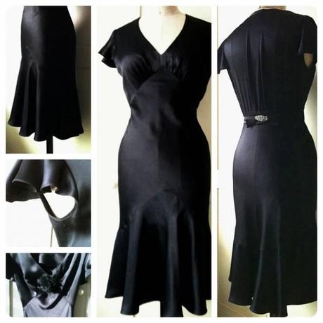 robe biais Patron gratuit: petit robe noire dans le biais