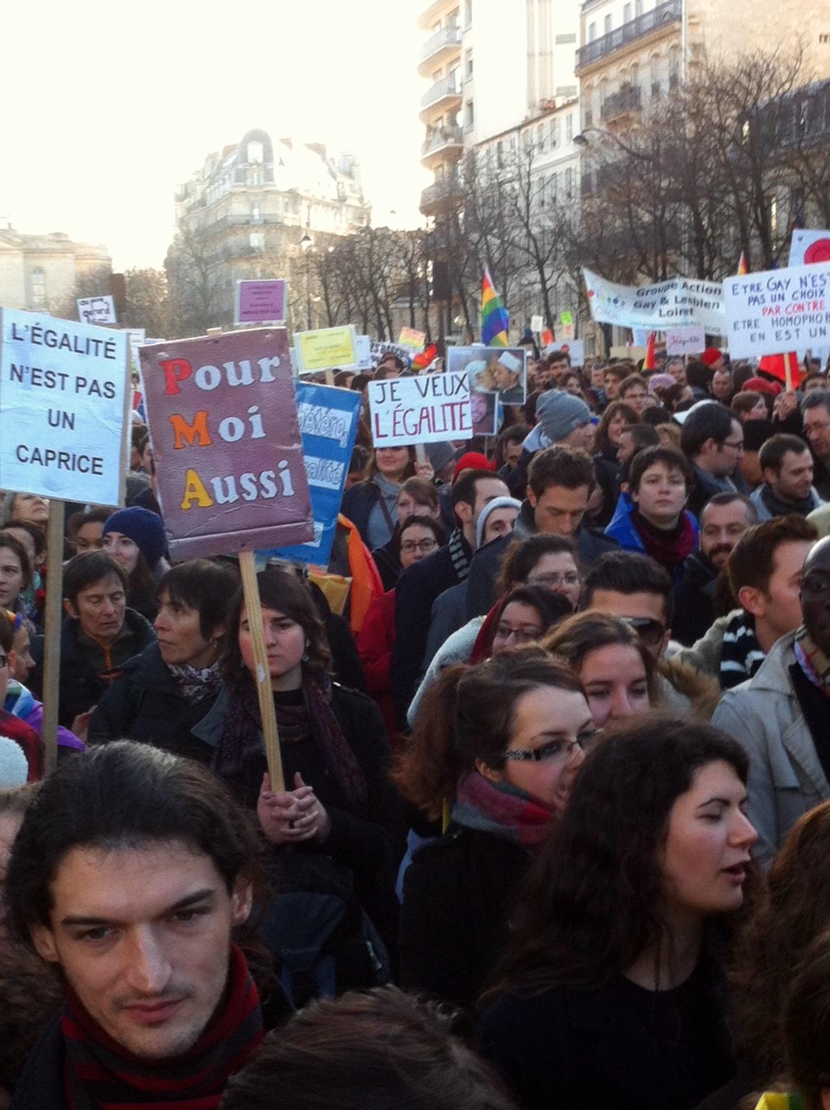Manifestation Pro Mariage Gay 27 Janvier 2013