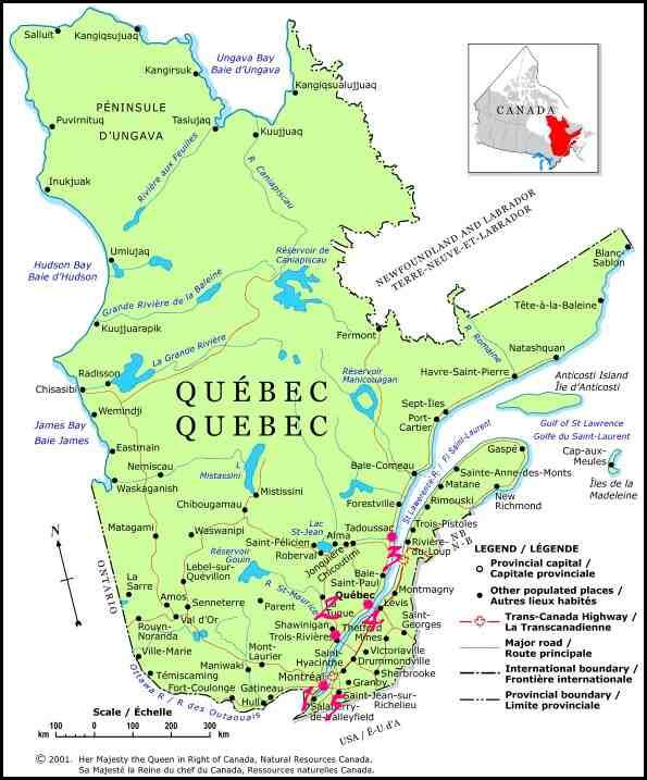 Mon voyage au Québec
