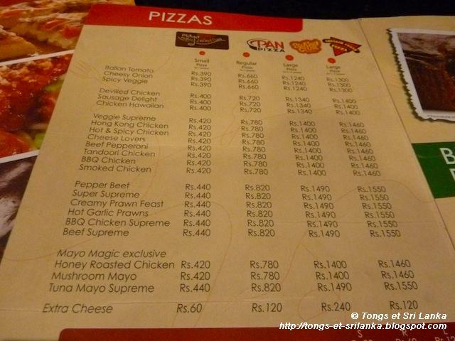 Pizza hut version Sri Lanka ? C'est par ici !