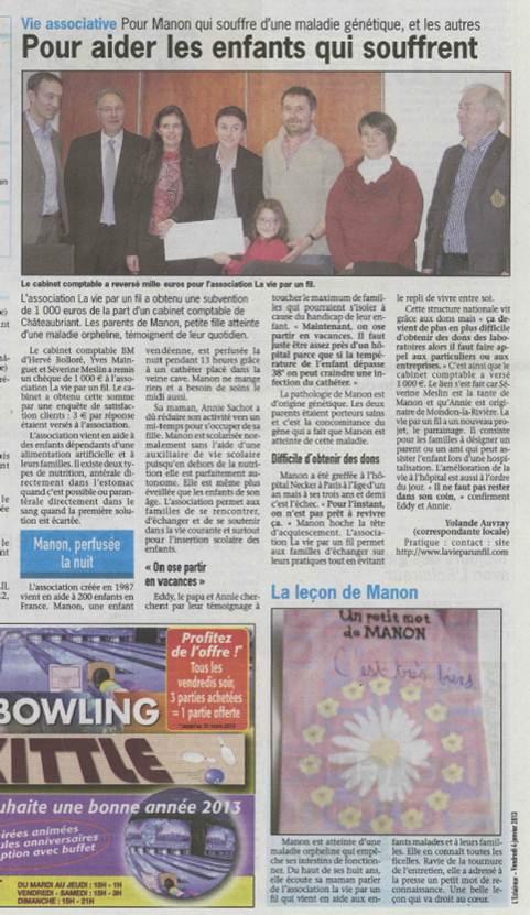 Un don de 3 € pour chaque questionnaire satisfaction reçu  !