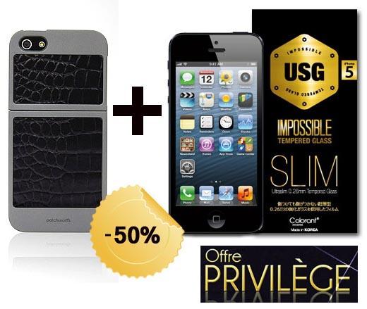 Quelques heures encore pour profiter de -50% sur le Pack Luxe Protection iPhone 5