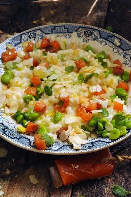 Ayé c'est l'printemps et forcément l'risotto devient tout printanier aussi !!!