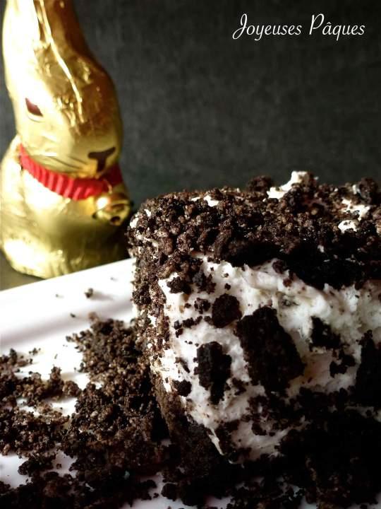 Gâteau Oréo pour les délices des lapins de Pâques