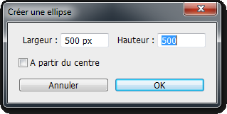 Créer une ellipse