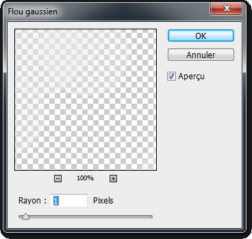 Flou gaussien 1 pixel