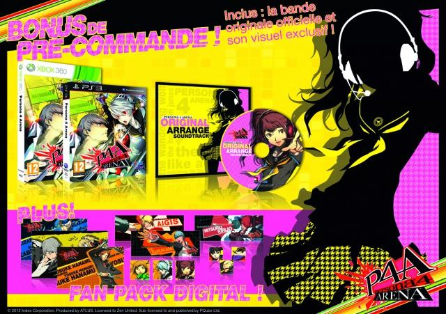 Persona 4 Arena – Date de sortie européenne et bonus de précommande confirmés !‏