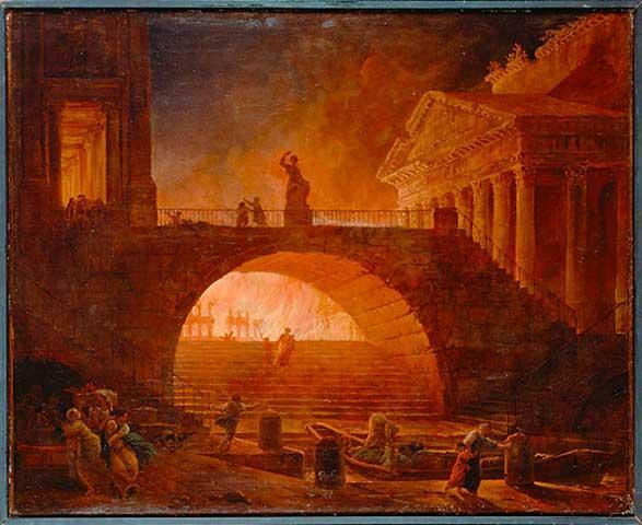 Robert, Hubert - Incendie à Rome - 