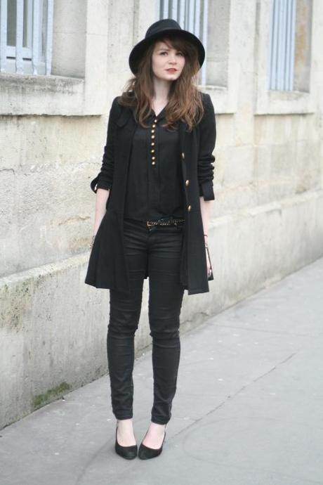 tenue rock noir