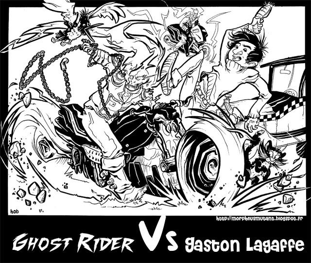 Ghos Rider VS Gaston Lagaffe