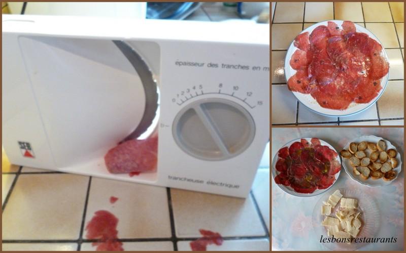 CARPACCIO DE BOEUF EN APÉRITIF