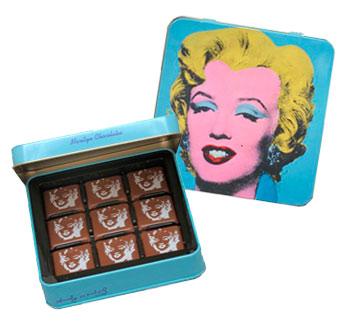 Chocolats Marilyn à la Andy Warhol