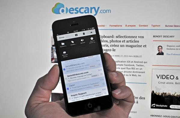 gmail iphone descary1 Gmail pour iPhone: glisser vers gauche ou la droite pour passer d’une conversation à l’autre