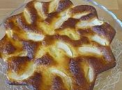 gâteau fromage blanc vanillé pommes