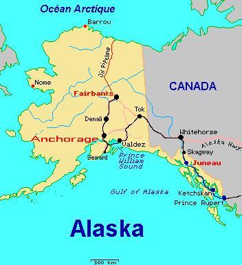 alaska map Les prêtres russes orthodoxes veulent récupérer lAlaska