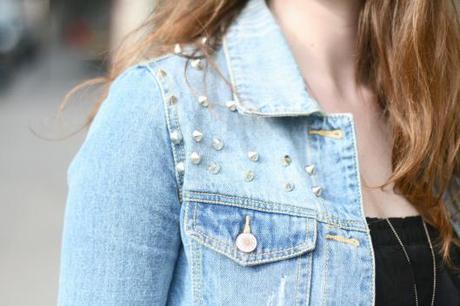 veste jean clous